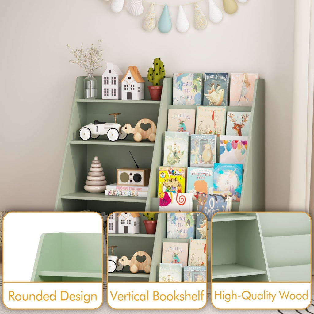 Kids Bookshelf & Toy Storage Organizer – 34.65 in