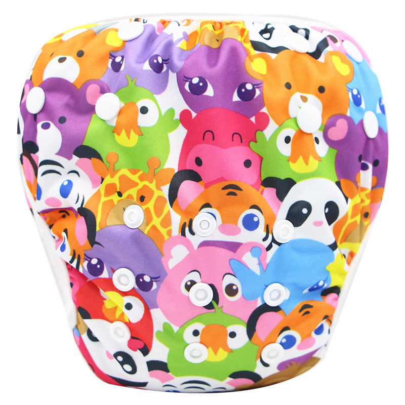 Cartoon Kids Swim Trunks