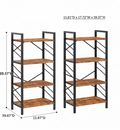 Industrial Multi-Tier Bookshelf