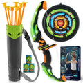 Kids LED Bow & Arrow Toy Set with Suction Cup Arrows