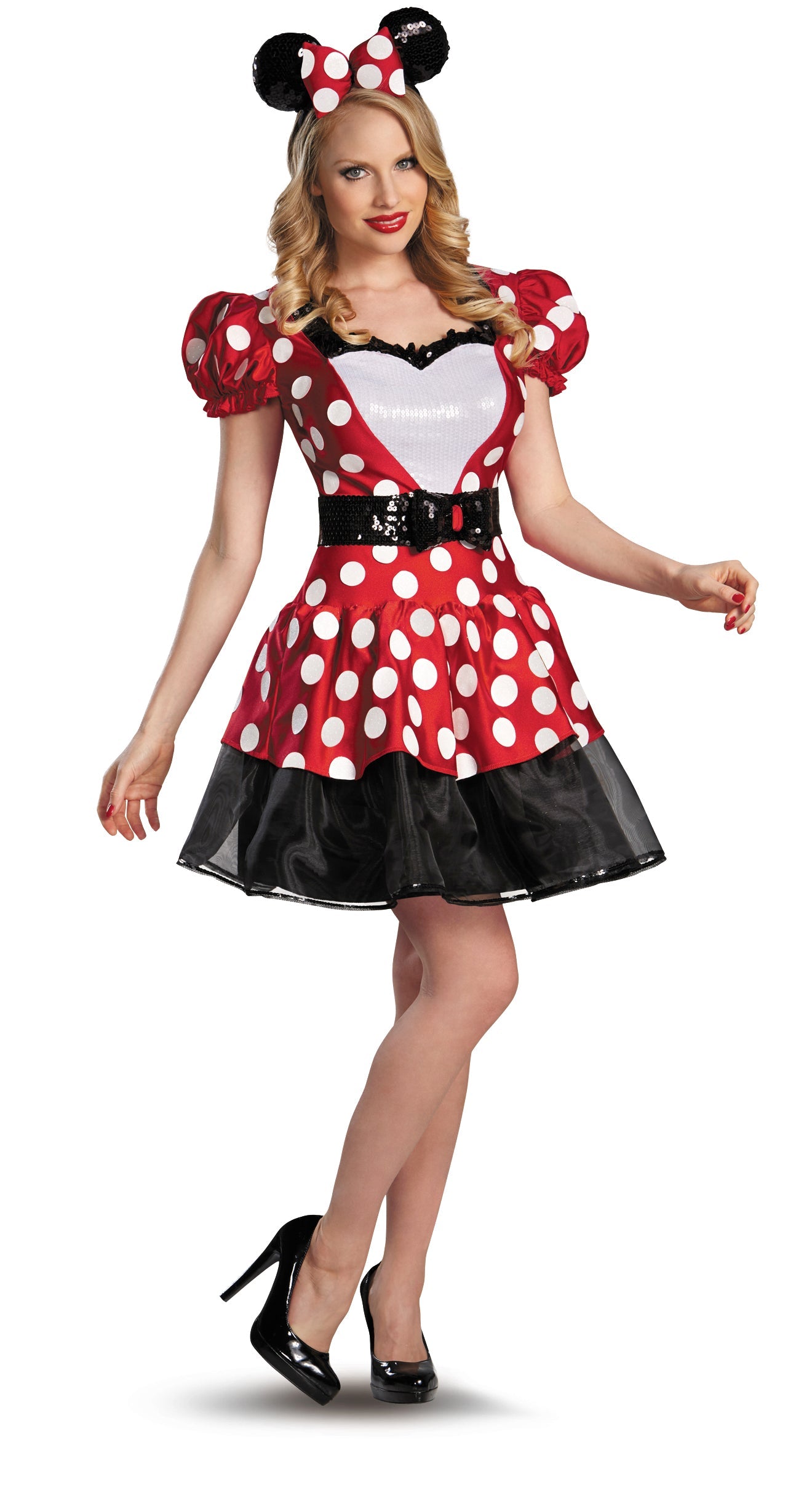 Disney Minnie Mouse Glam Red Women’s Costume – product view 1