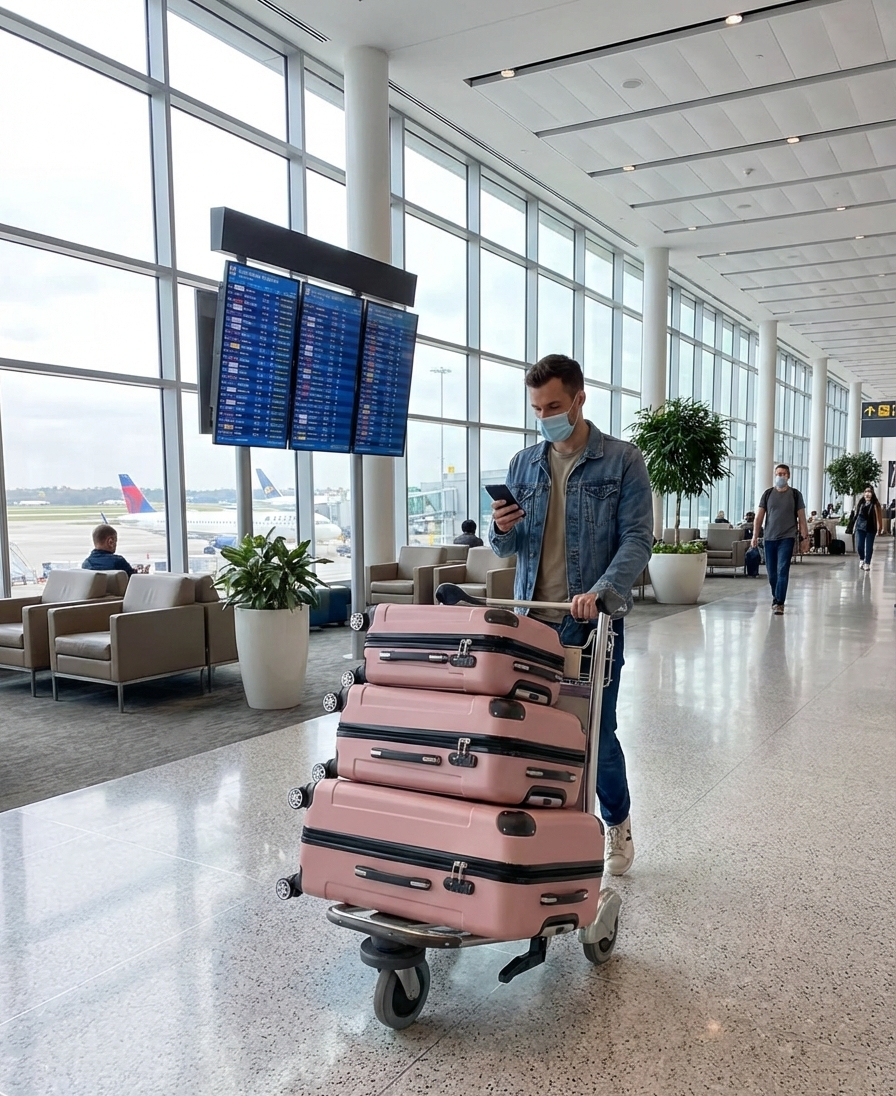 3-Piece Hard Shell Luggage Set with TSA Lock