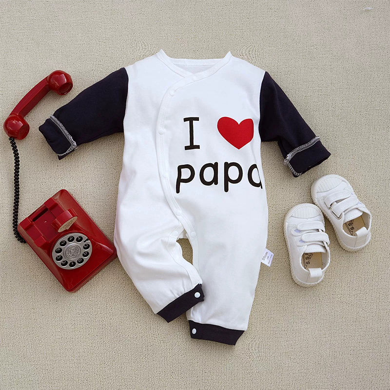 Baby Unisex "I Love You" Jumpsuit – Soft Cotton