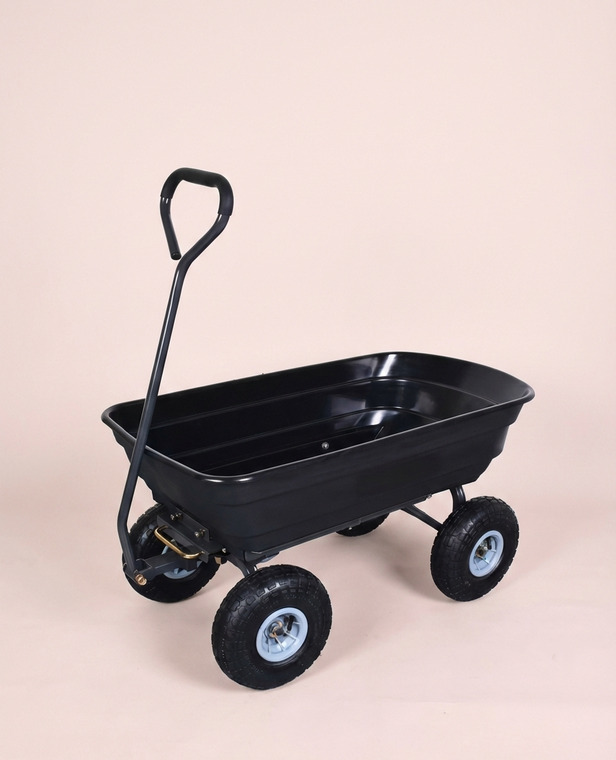600 lb Heavy-Duty Garden Dump Cart