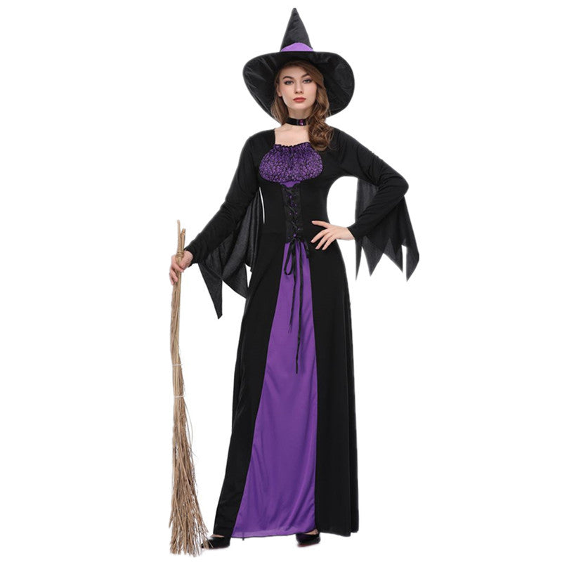Women’s Black & Purple Witch Halloween Costume