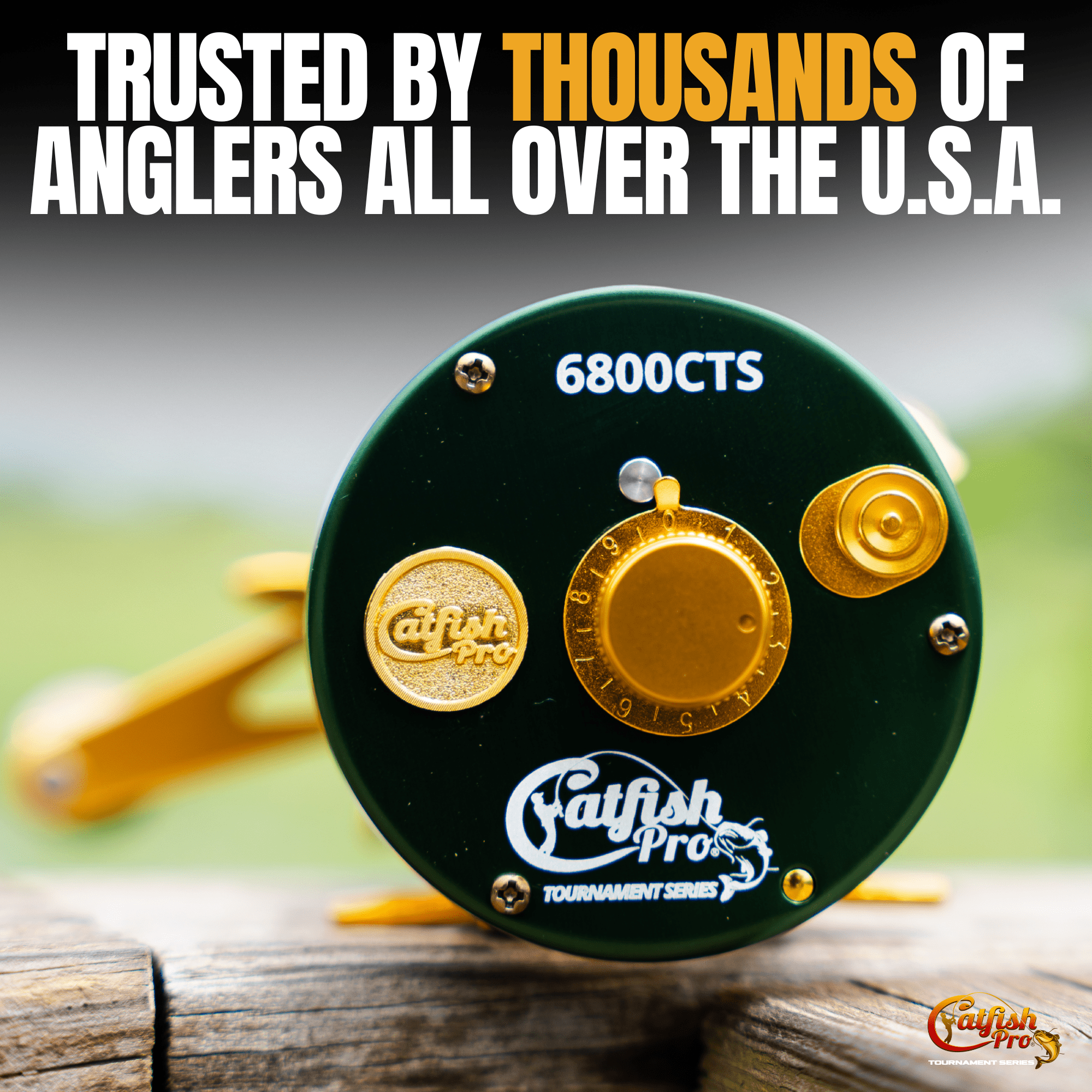 Catfish Pro 6800 CTS Round Baitcaster Reel