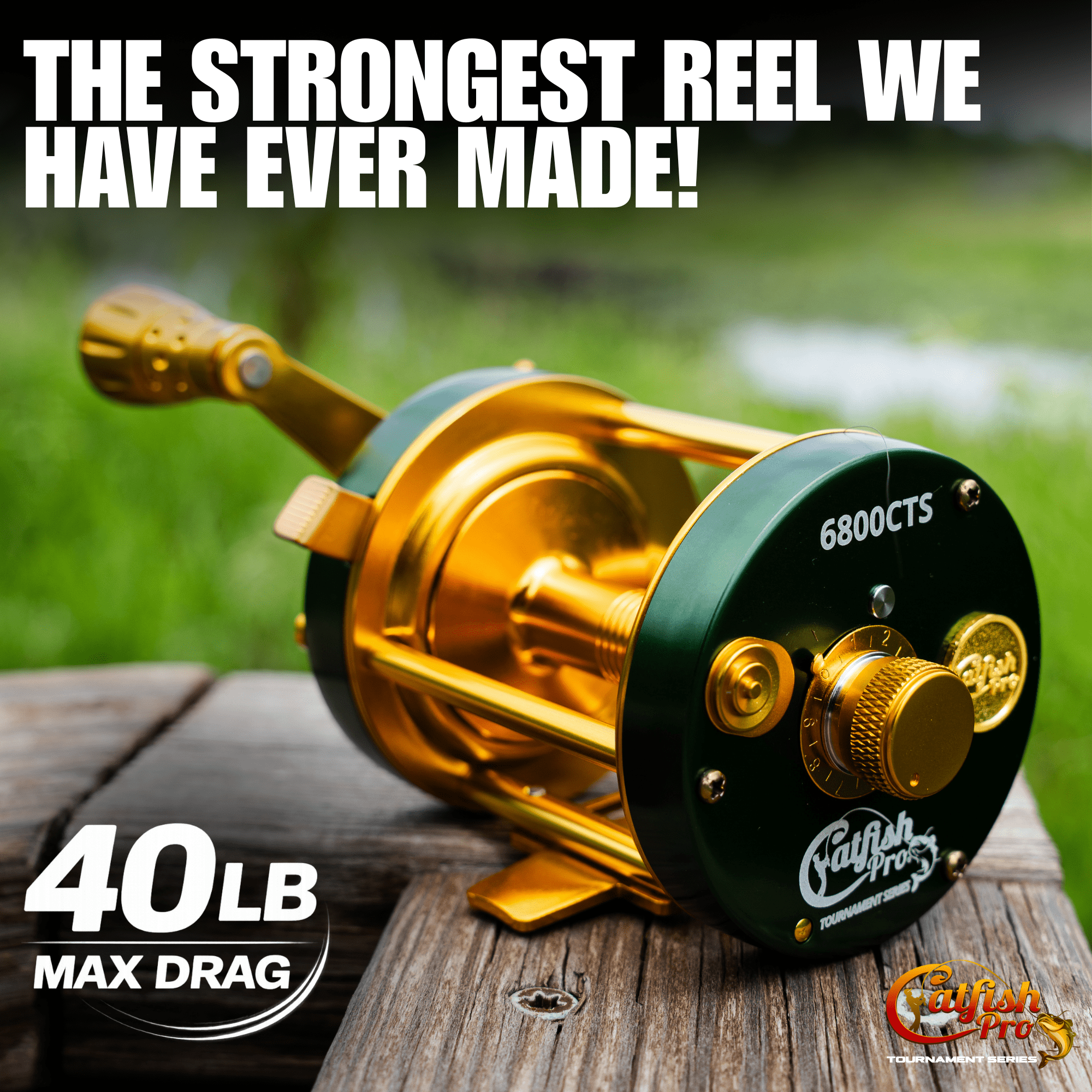 Catfish Pro 6800 CTS Round Baitcaster Reel