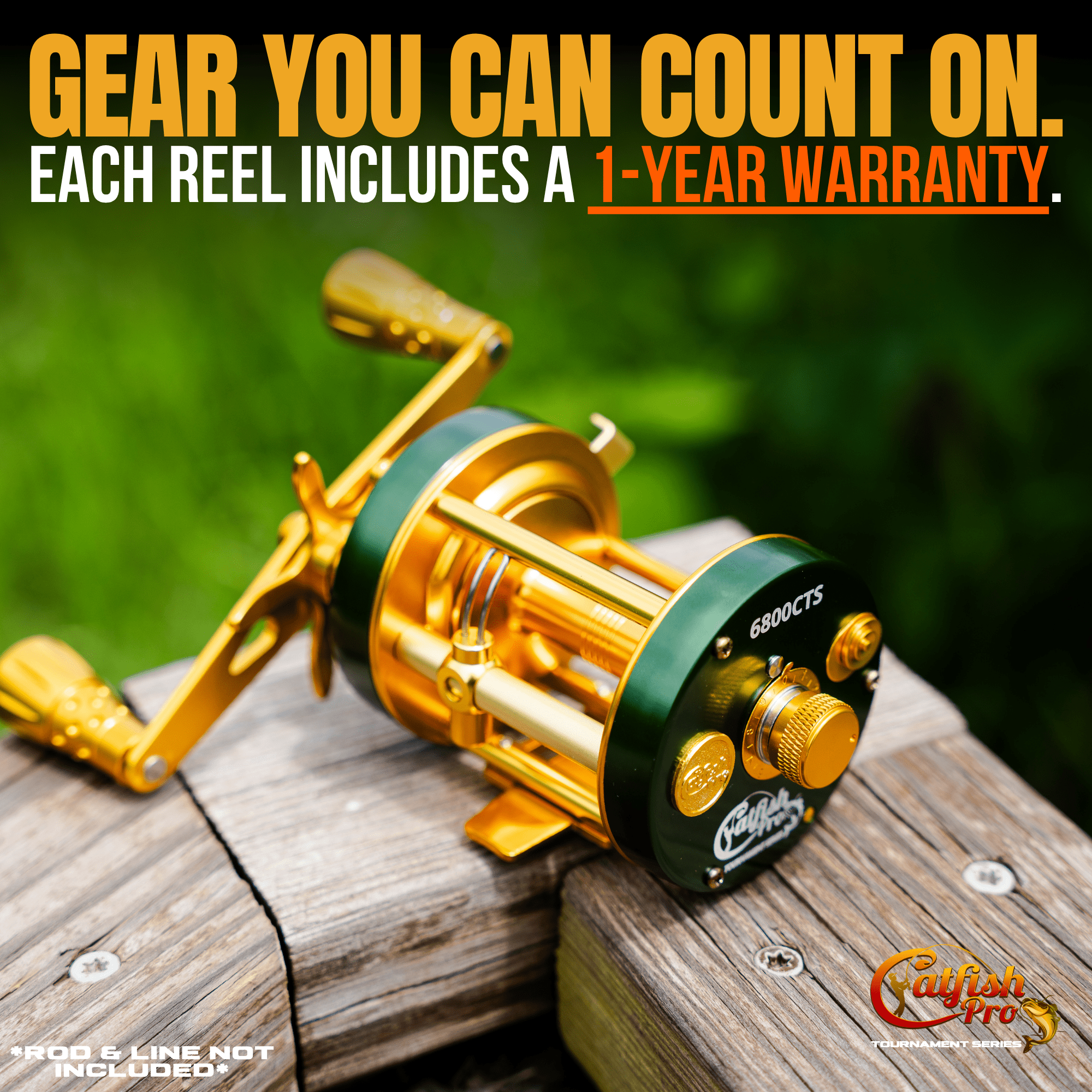 Catfish Pro 6800 CTS Round Baitcaster Reel