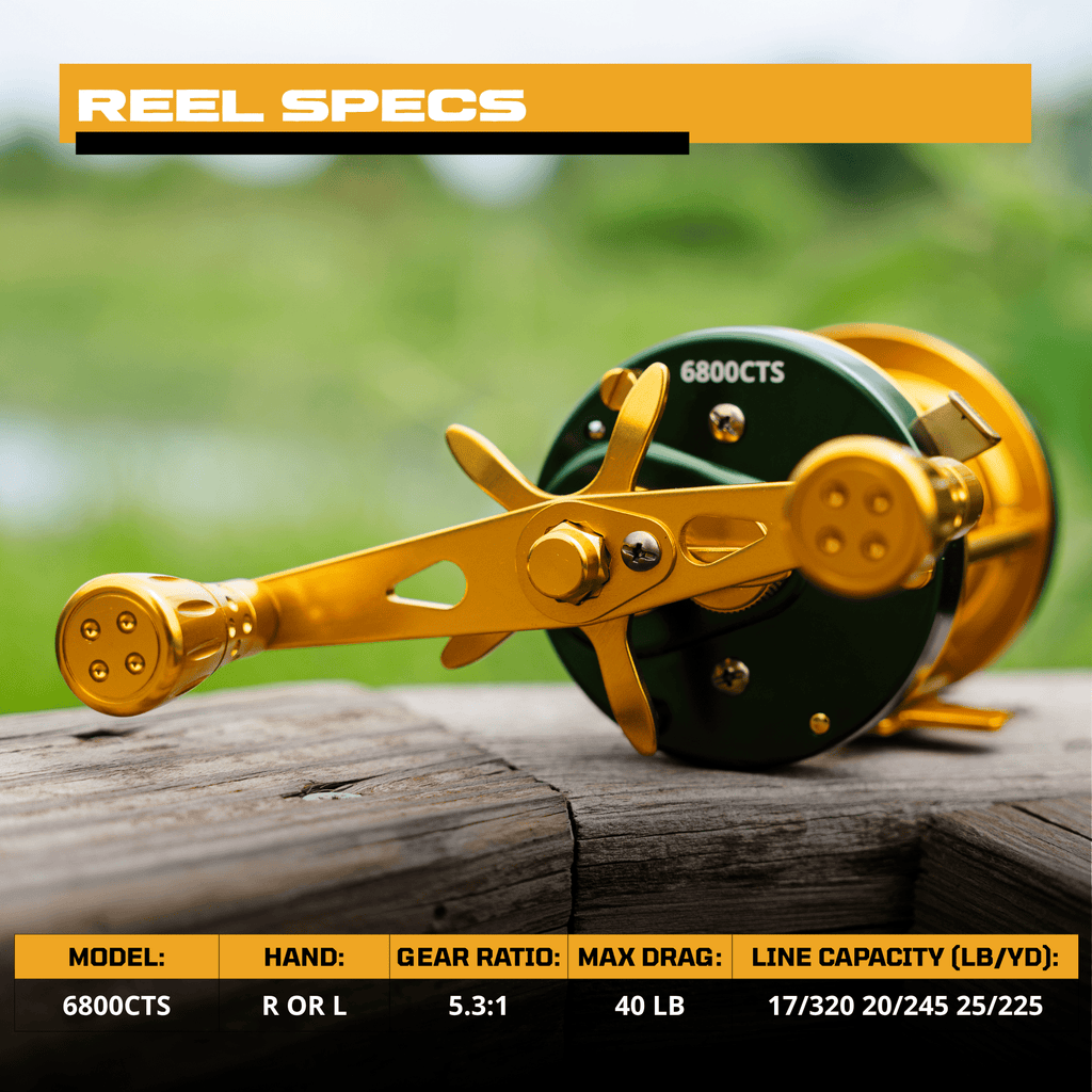 Catfish Pro 6800 CTS Round Baitcaster Reel