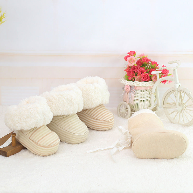Warm Soft-Sole Baby First Walker Shoes