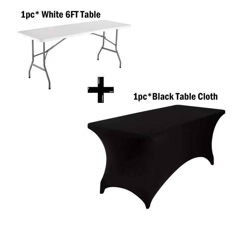 4FT/6FT Portable Plastic Folding Table