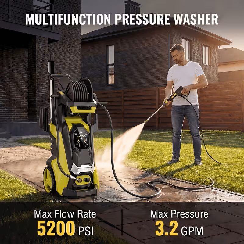 4500 PSI Electric Pressure Washer with Foam Cannon