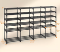 Multi-Tier Shoe Rack with Side Hooks