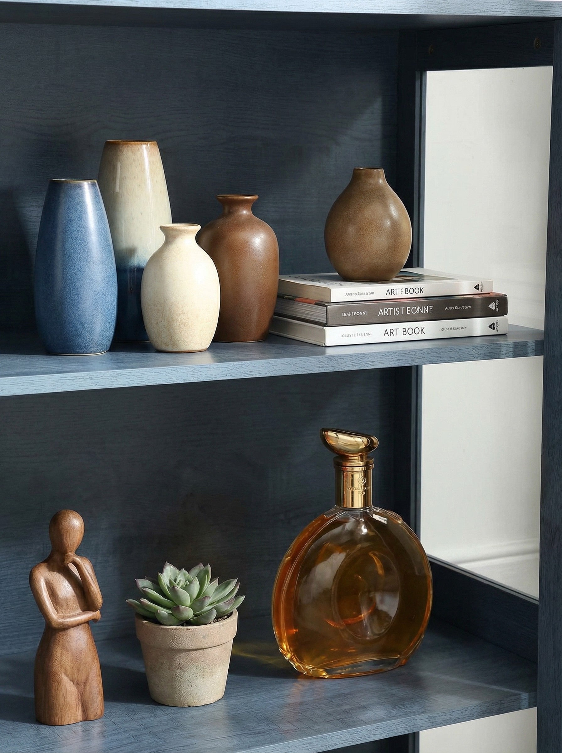 Modern Glass-Door Storage Cabinet