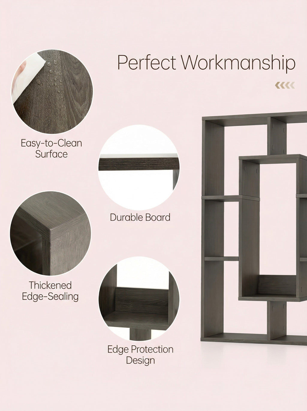 7-Tier Cube Bookshelf for Small Spaces