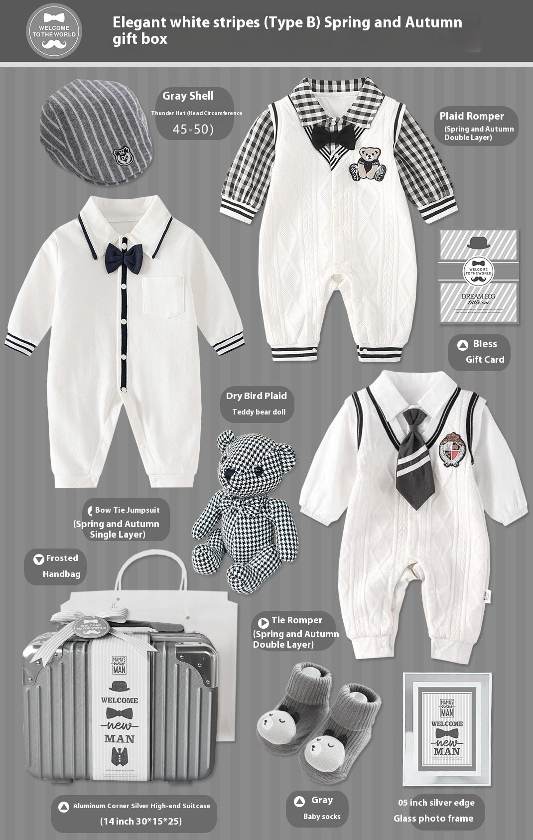 Baby boy gift box set