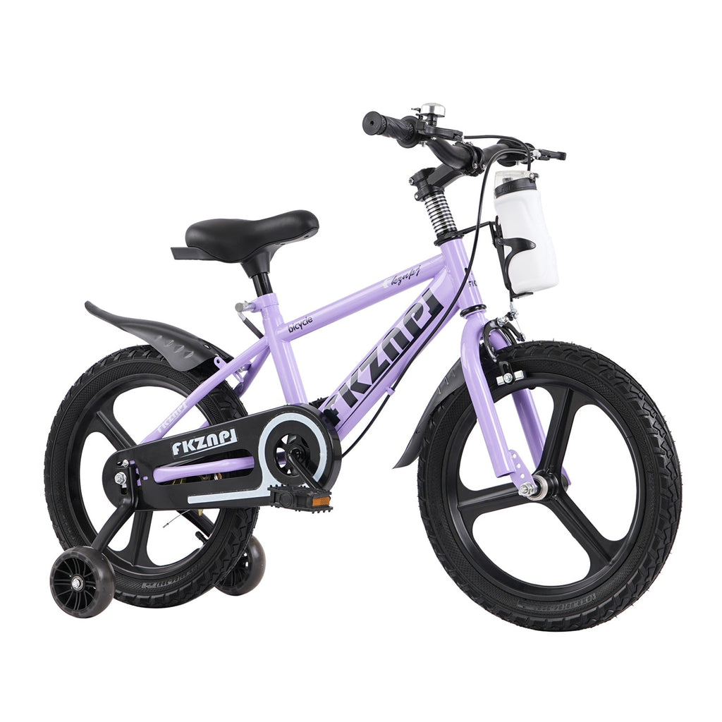 16–18 Inch Kids Bike with Training Wheels – Pink or Purple