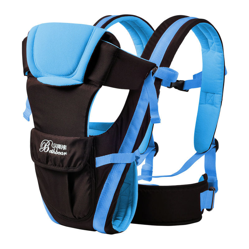 Double-Shoulder Baby Carrier with Hip Seat