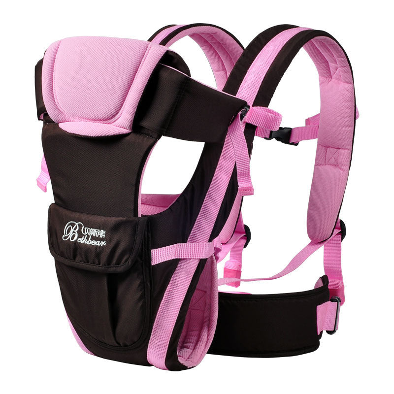 Double-Shoulder Baby Carrier with Hip Seat