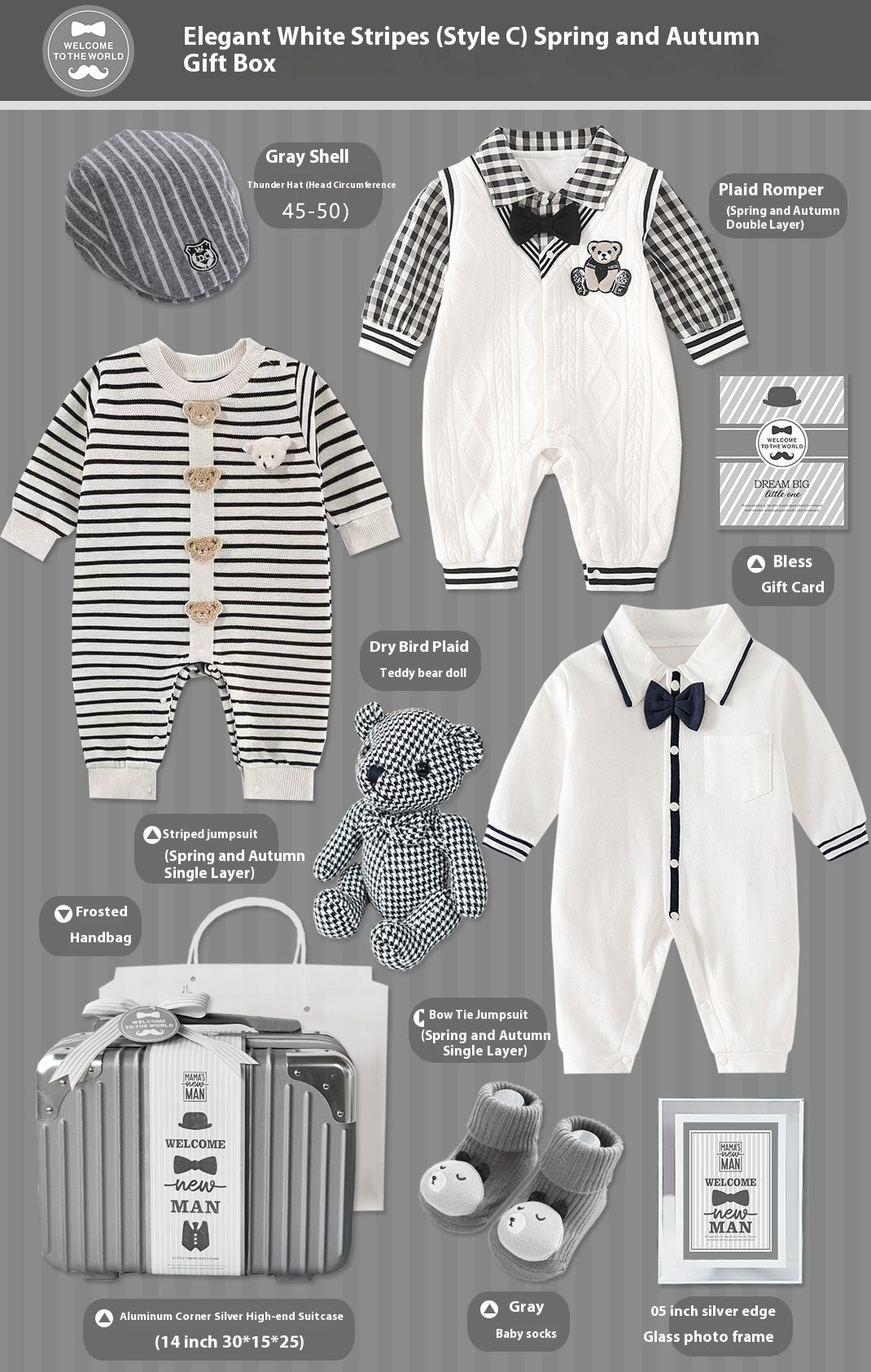 Baby boy gift box set