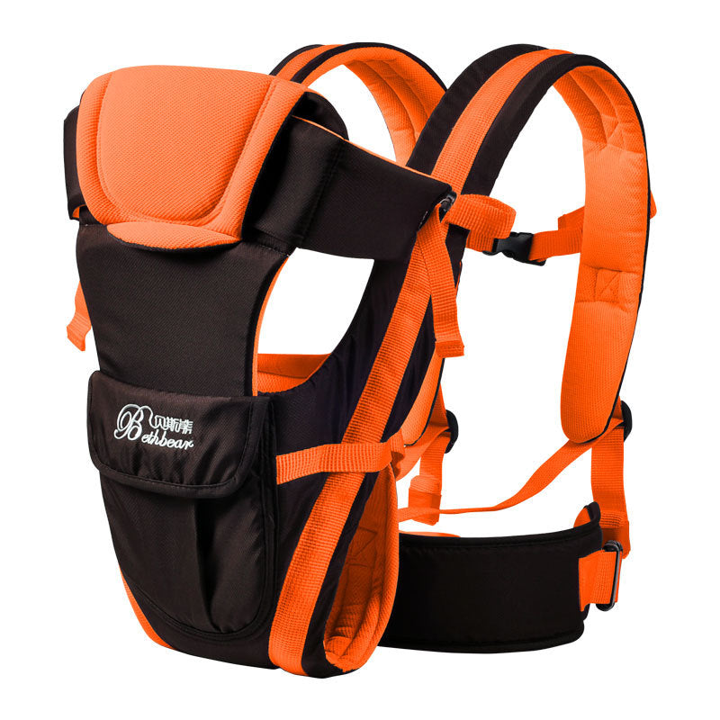 Double-Shoulder Baby Carrier with Hip Seat