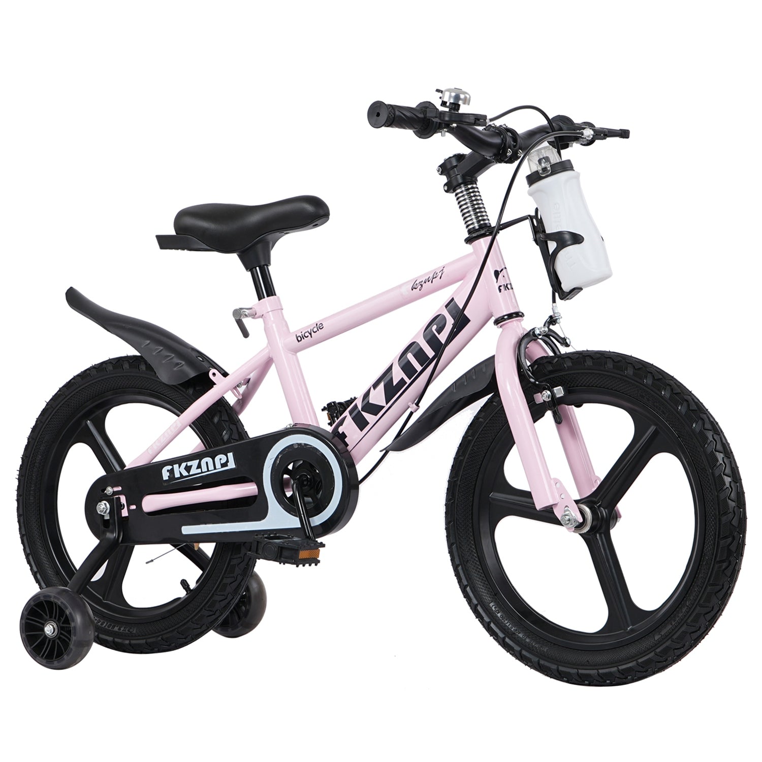 16–18 Inch Kids Bike with Training Wheels – Pink or Purple