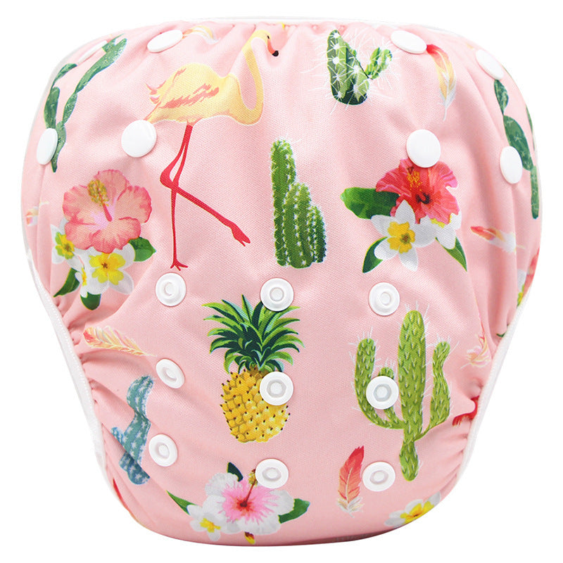 Cartoon Kids Swim Trunks