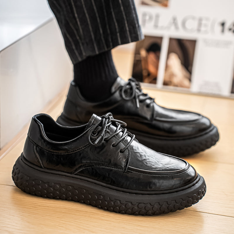 Men’s Thick-Sole Lace-Up Casual Shoes