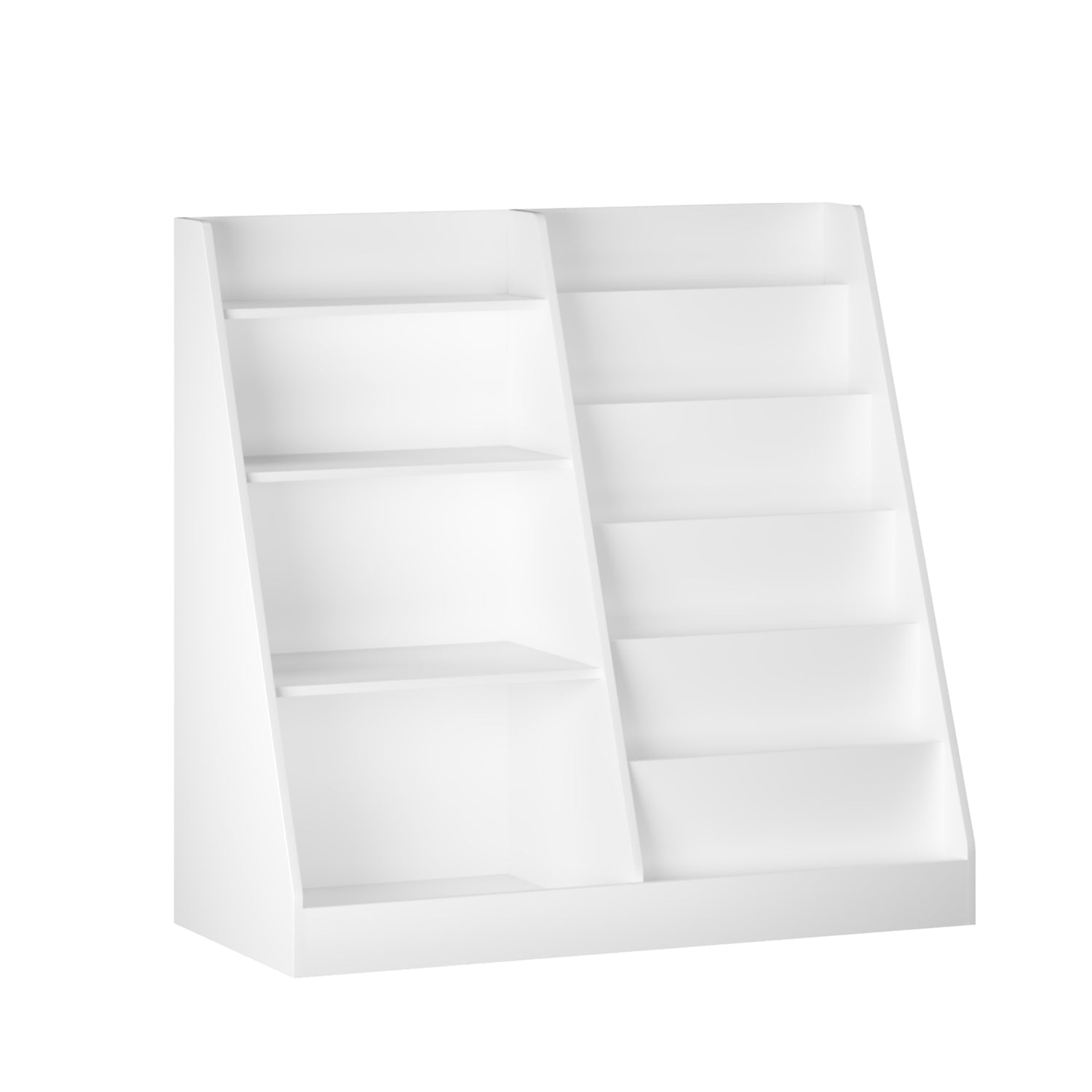 Kids Bookshelf & Toy Organizer – White