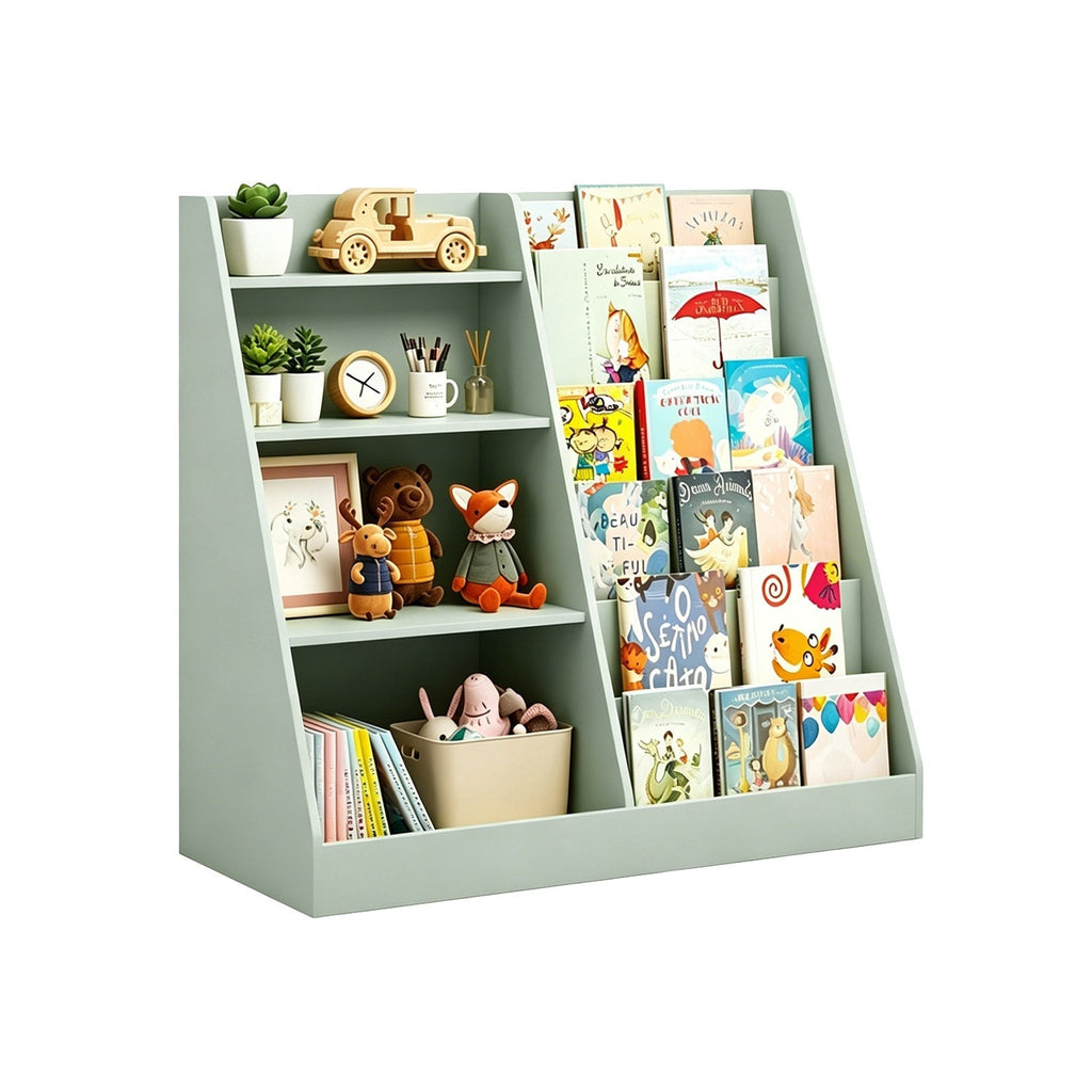 Kids Bookshelf & Toy Storage Organizer – 34.65 in