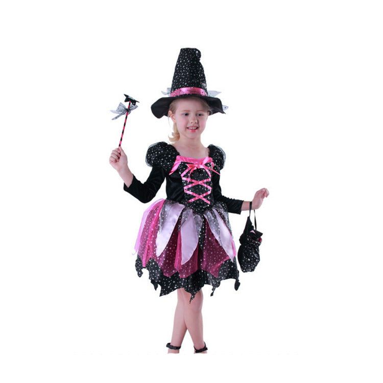 Kids Light-Up Halloween Witch Costume