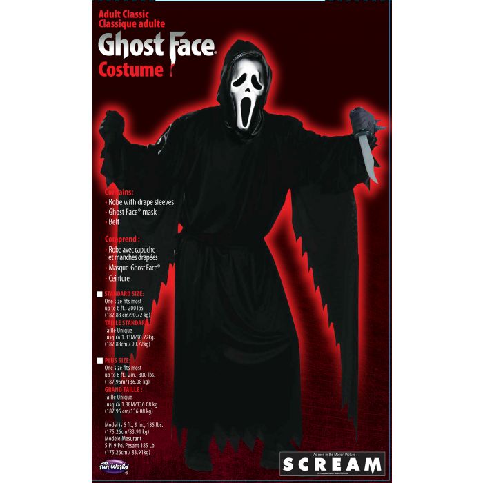 Ghost Face Scream Adult Costume – Men