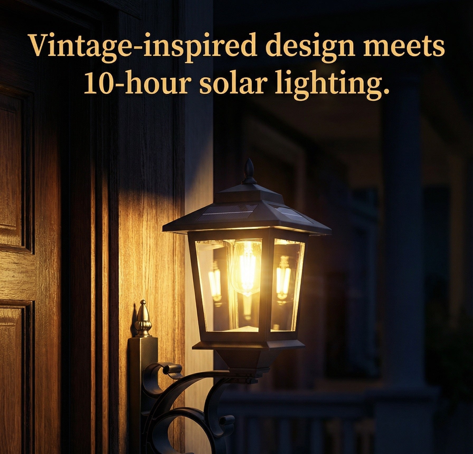 Solar Lamp Post with Flower Pot