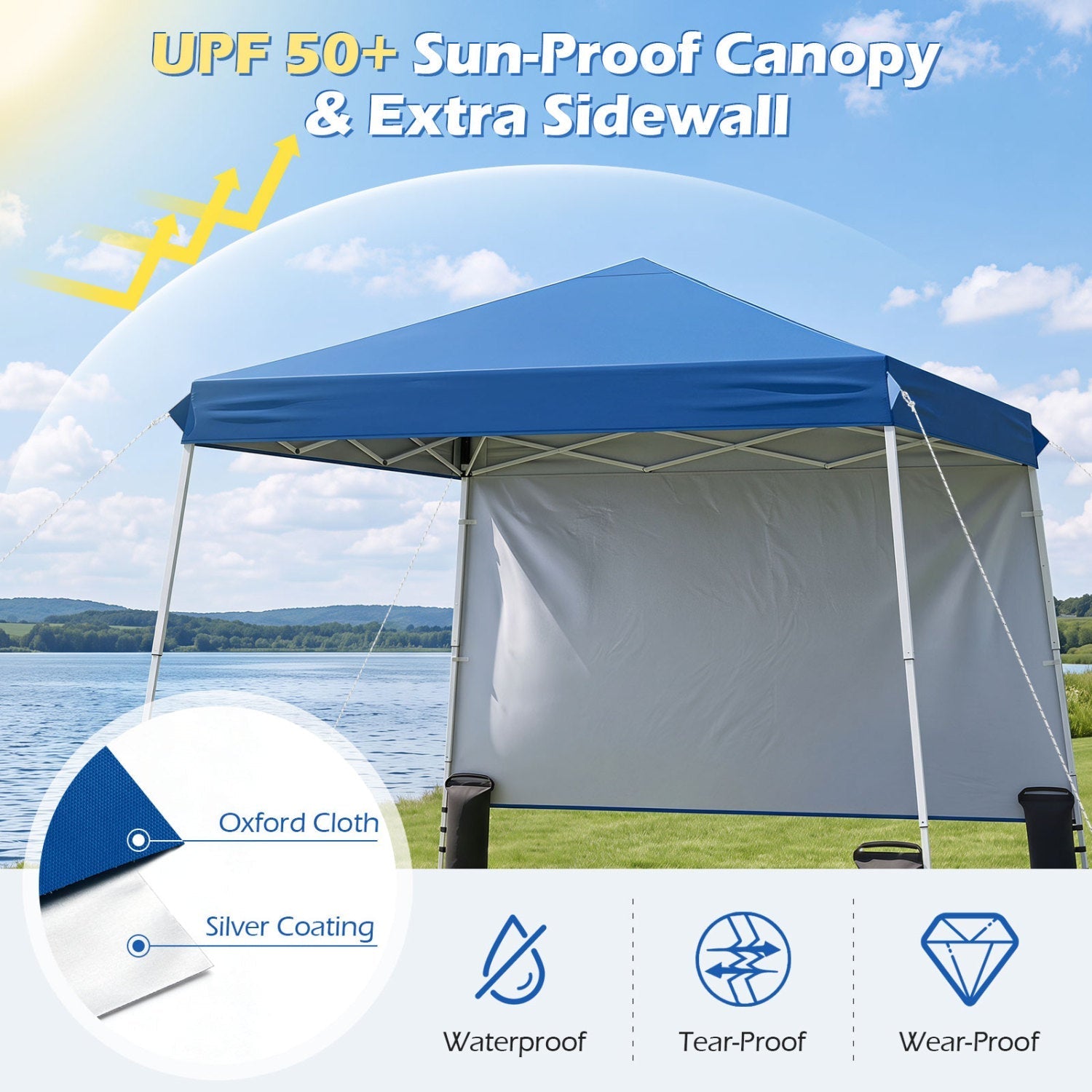 9x9 Pop-Up Canopy Tent with Carry Bag – product view 30