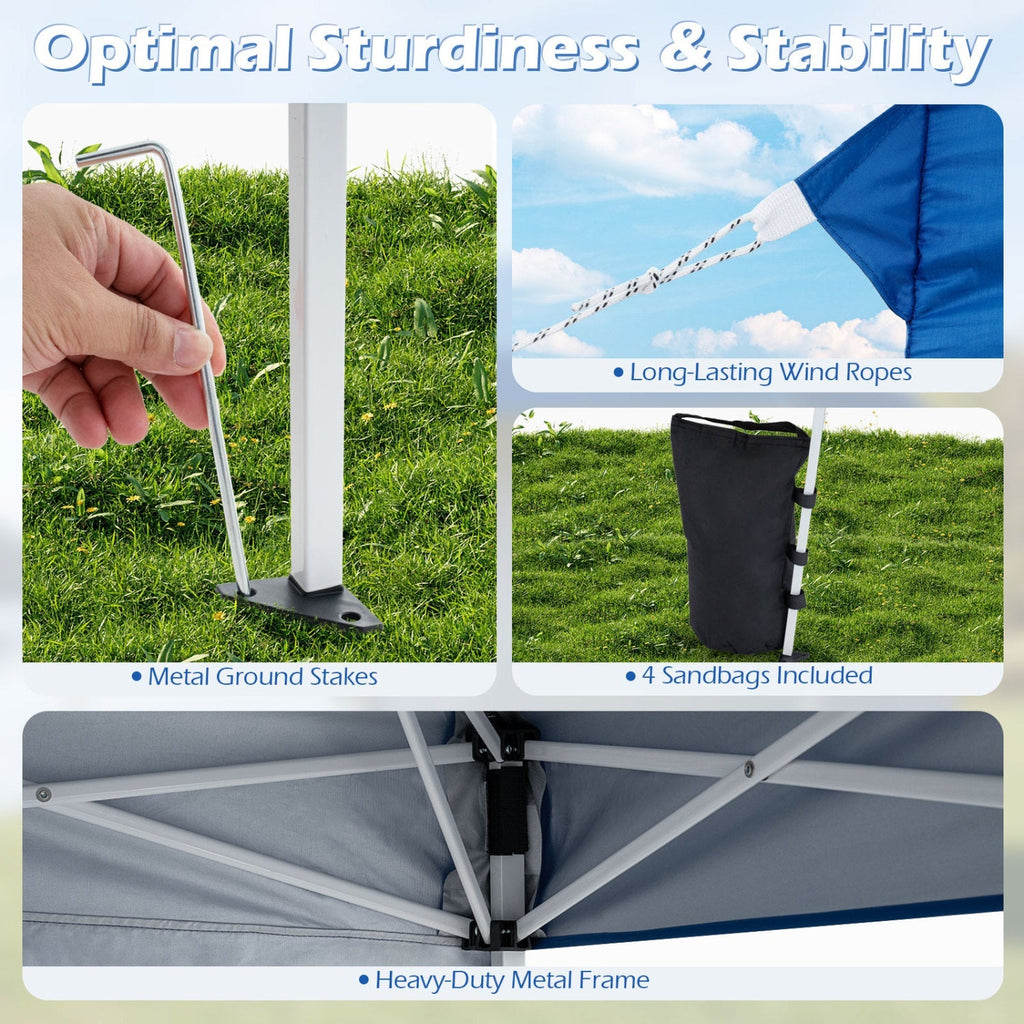 9x9 Pop-Up Canopy Tent with Carry Bag – product view 32
