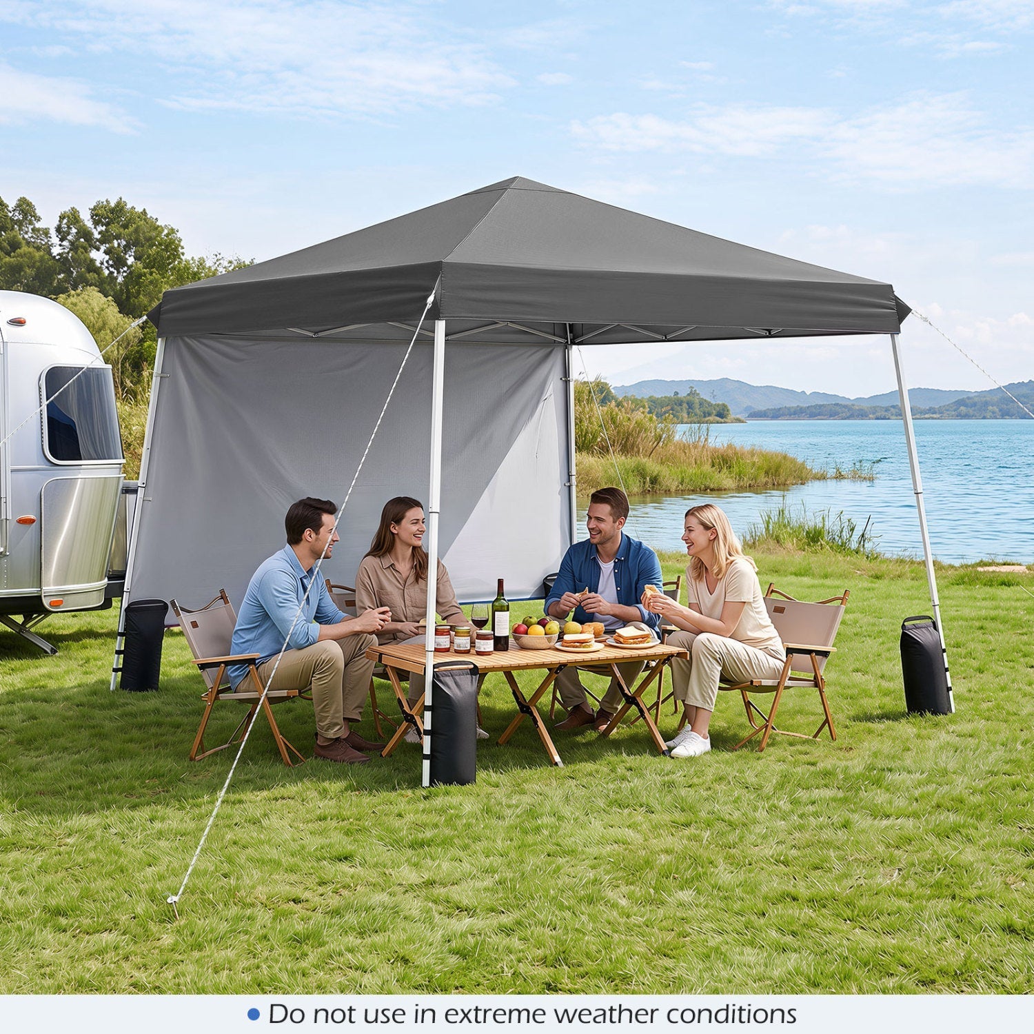 9x9 Pop-Up Canopy Tent with Carry Bag – product view 2