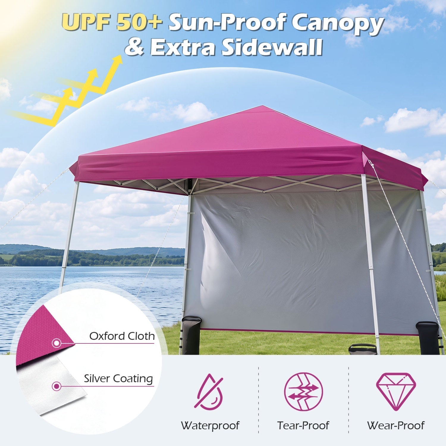 9x9 Pop-Up Canopy Tent with Carry Bag – product view 22
