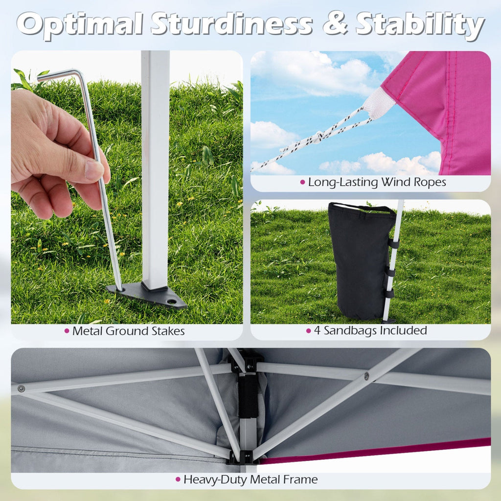 9x9 Pop-Up Canopy Tent with Carry Bag – product view 24