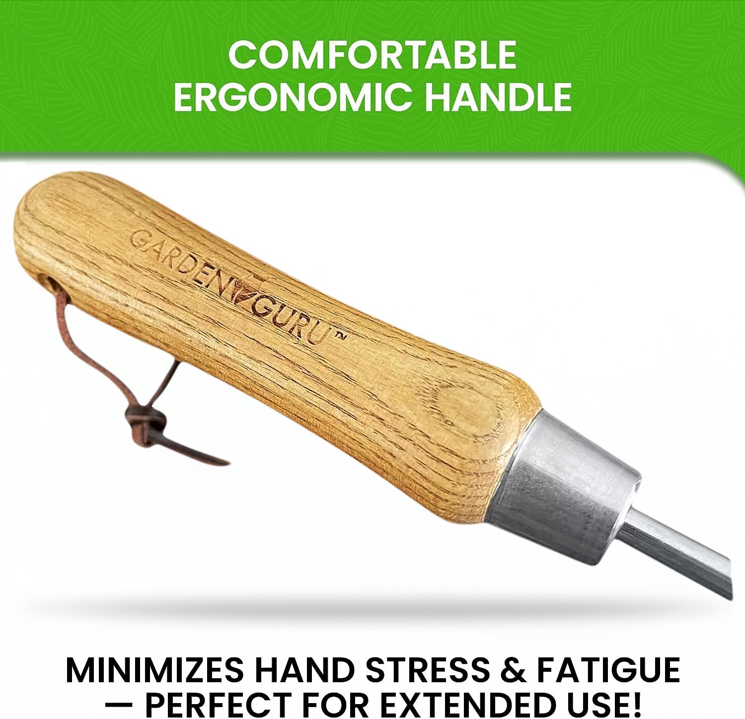 Stainless Steel 5-in-1 Weeder Trowel (classic wood handle)