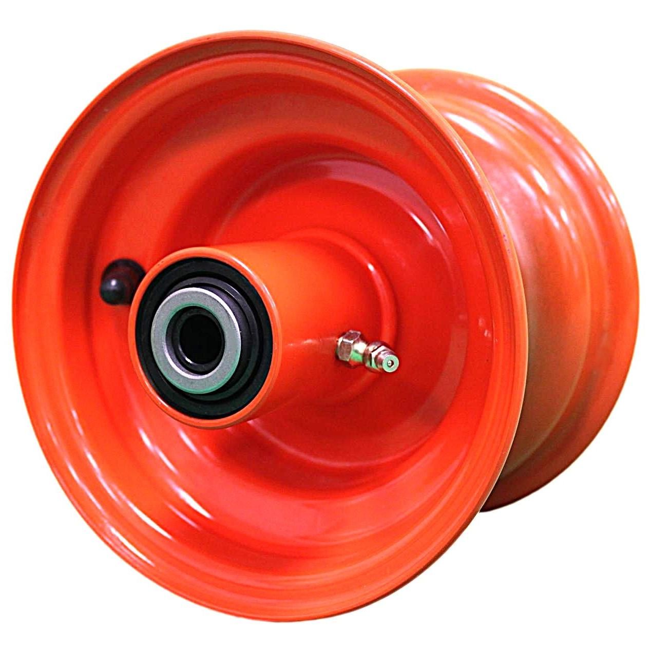 Antego 6x4.5 Orange Bad Boy Mower Wheels, 6.98-Inch Hub, 2-Pack