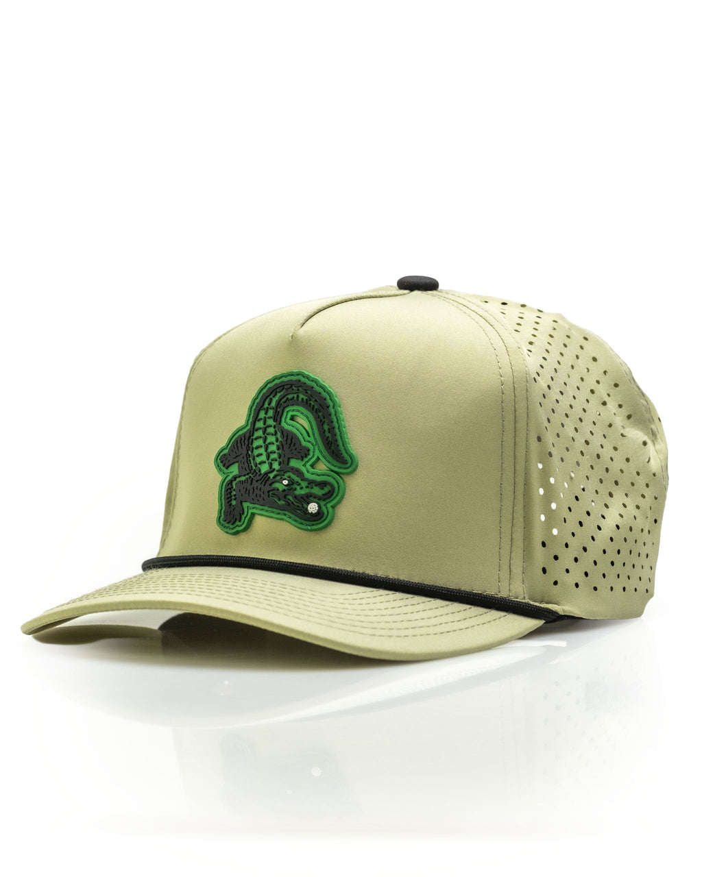Gator Olive Perforated Rope Golf Hat