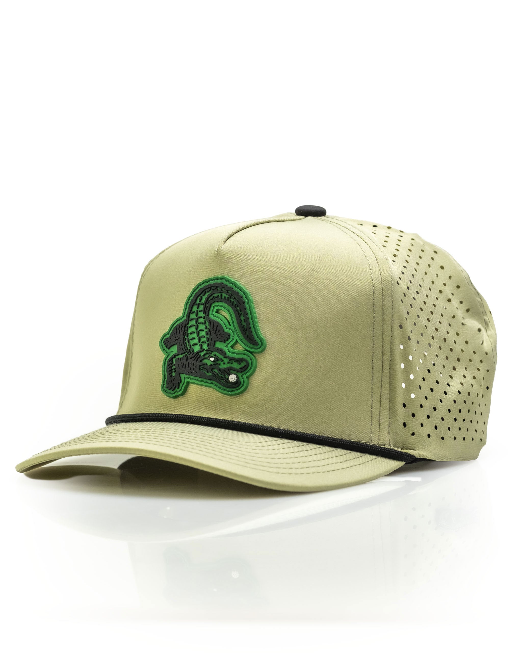 Gator Olive Perforated Rope Golf Hat