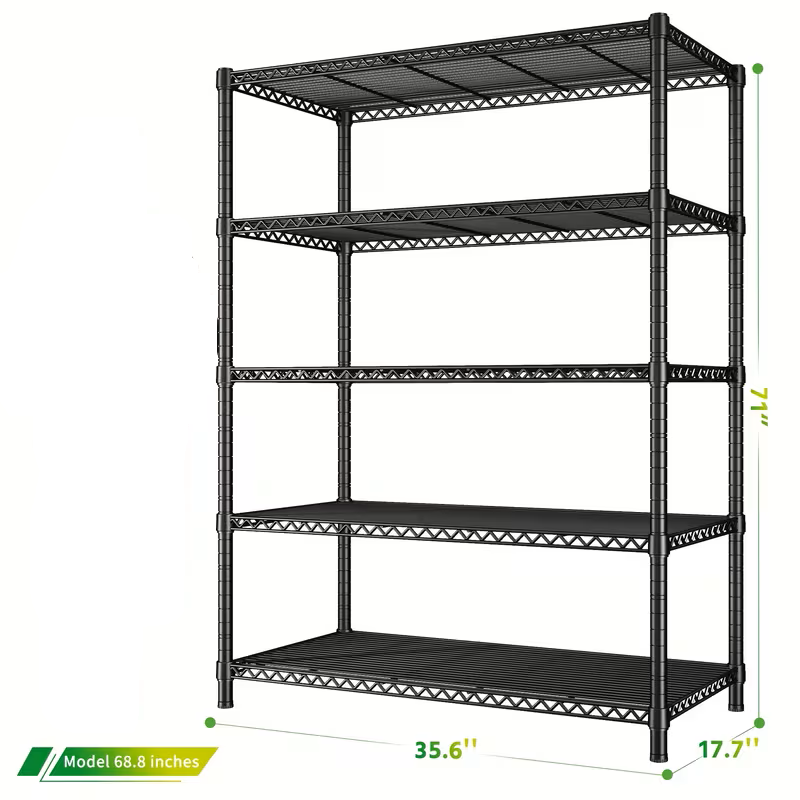 Adjustable Multi-Tier Wire Shelving Rack