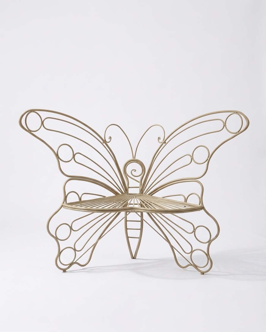 50" Outdoor Metal Garden Bench