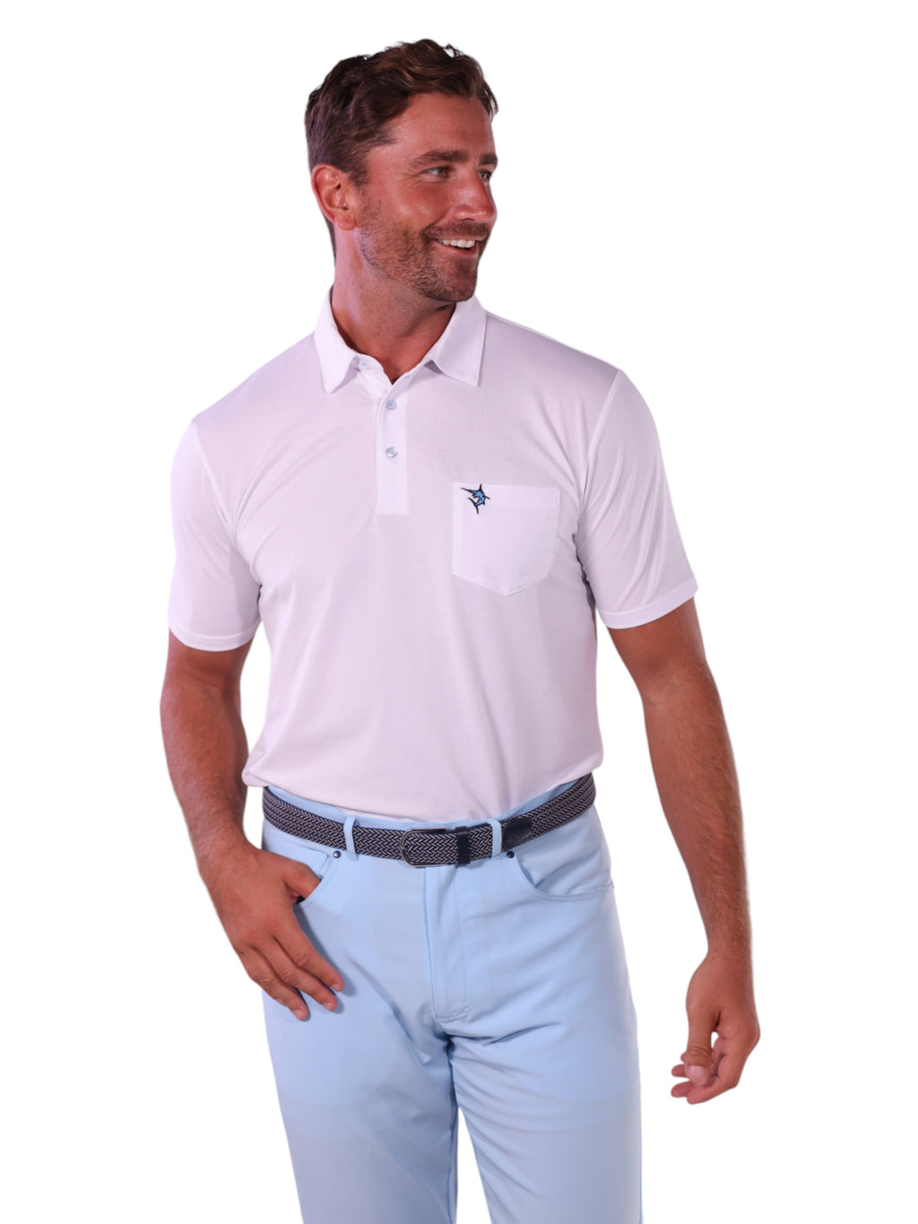 Charleston Golf Polo – White