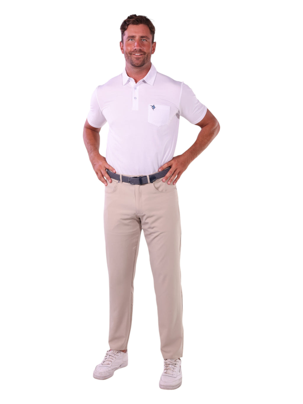 Charleston Golf Polo – White