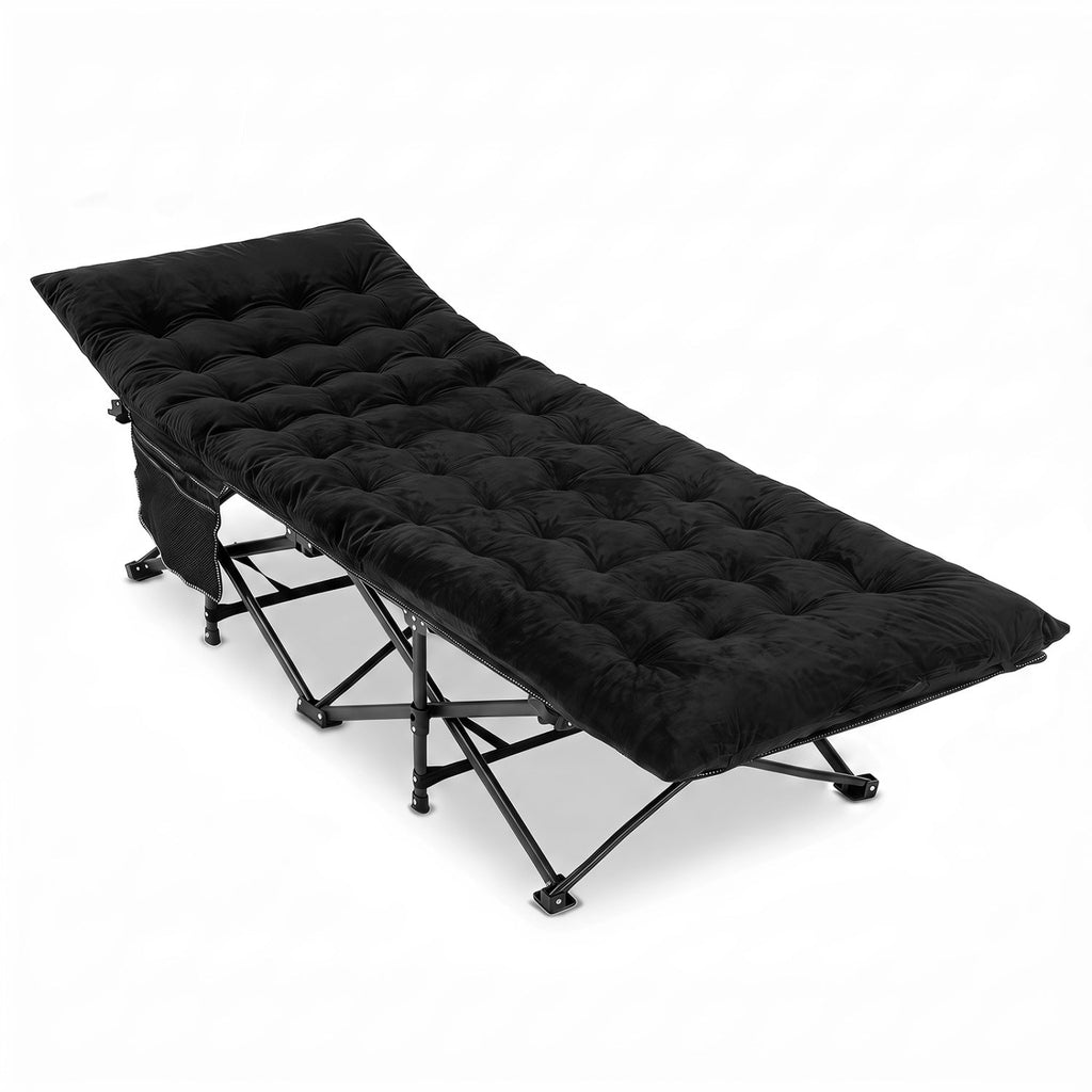 Padded Folding Camping Cot with Carry Bag – product view 11