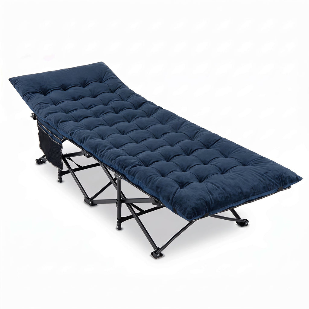Padded Folding Camping Cot with Carry Bag – product view 3
