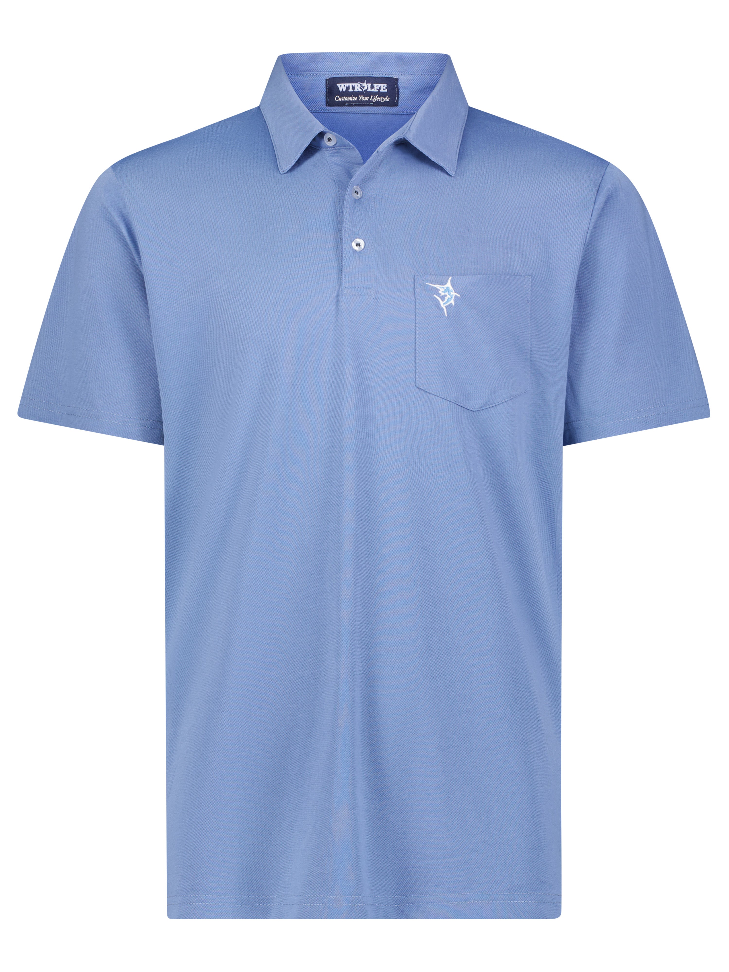 Charleston Golf Polo – Steel Blue