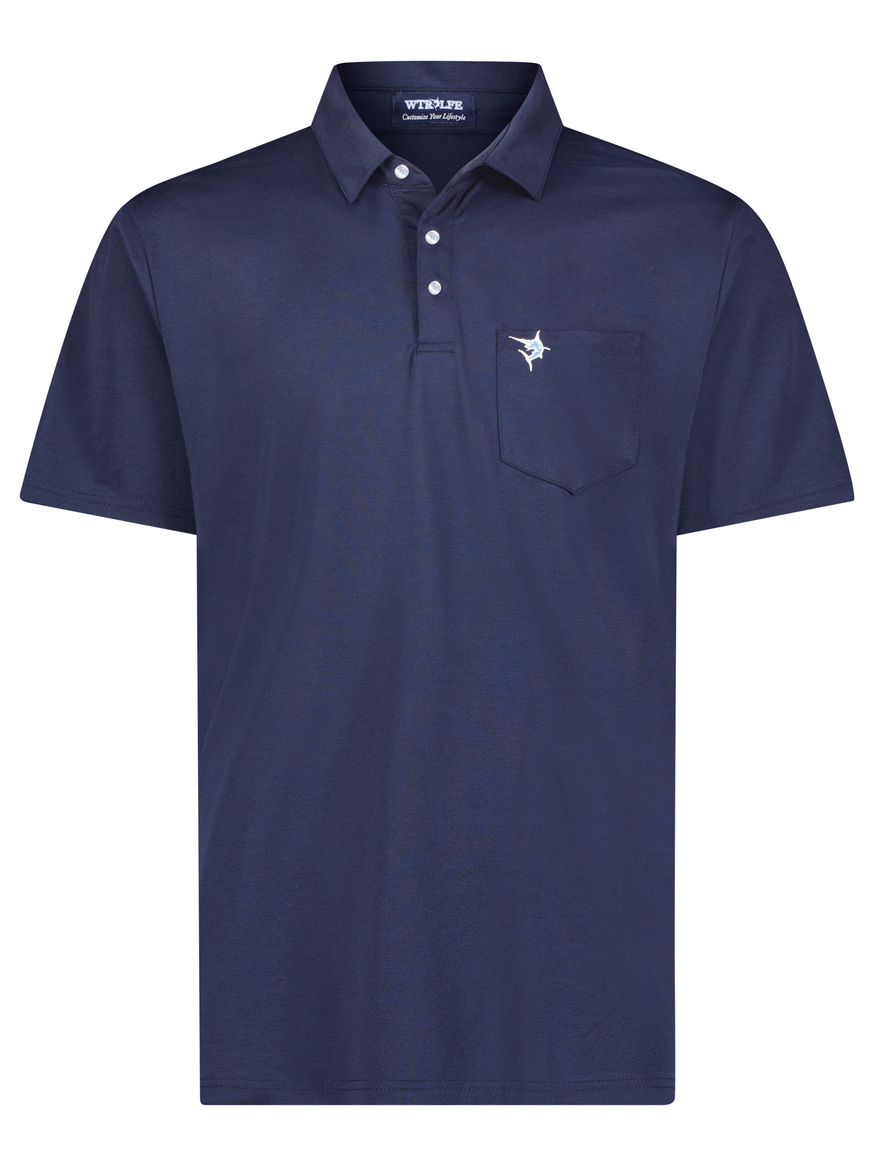 Charleston Golf Polo – Steel Blue